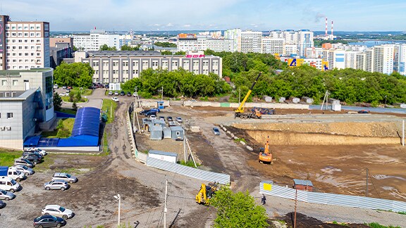A construction in progress during daytime