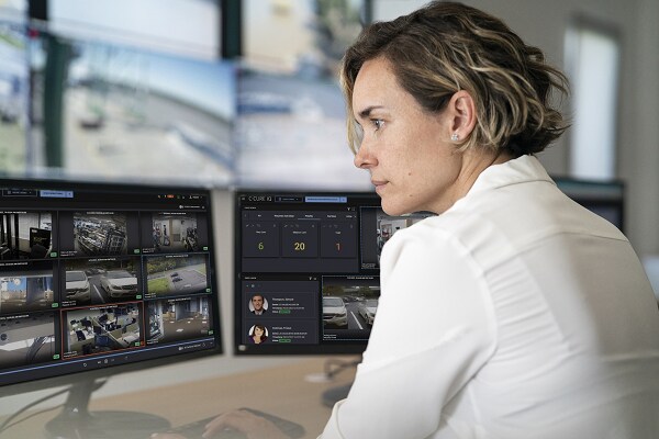 Women watching cameras