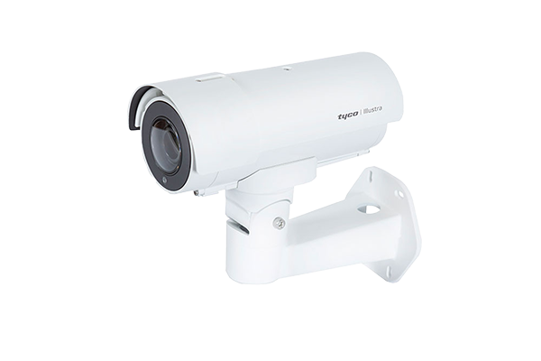 A Tyco Illustra camera on a white background