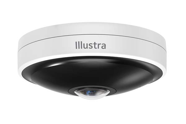 A Tyco fish-eye surveillance camera